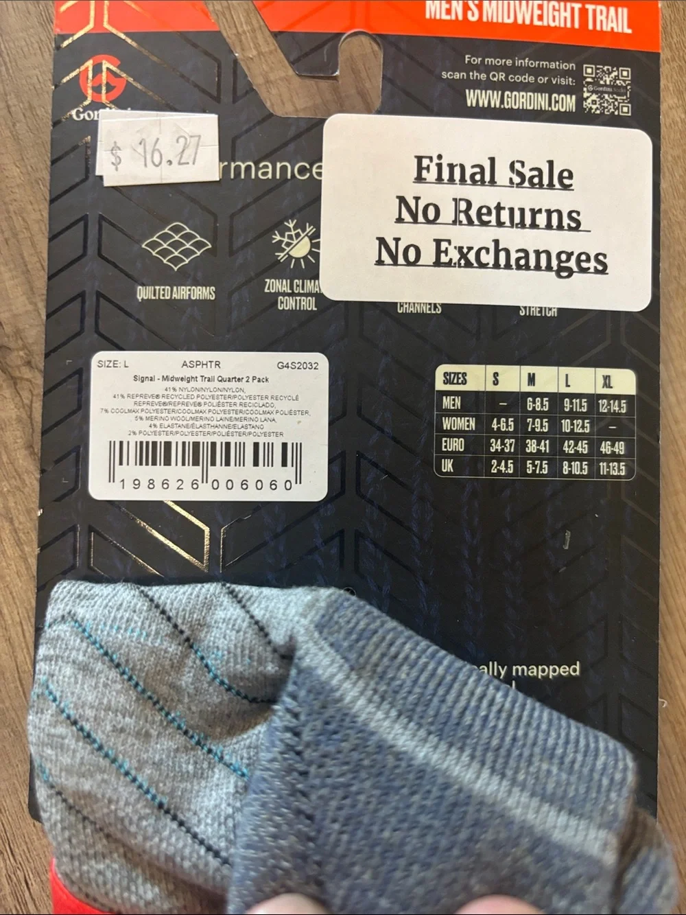 Gordini orbitfit socks